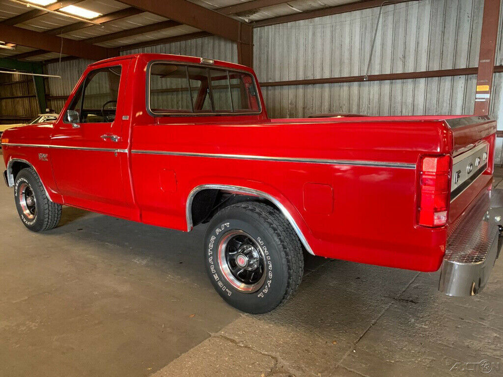 1982 Red Ford F-100 Pickup Truck