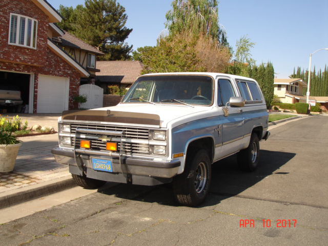 1983 Blue/White Chevrolet Blazer Convertible