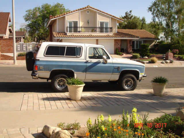 1983 Blue/White Chevrolet Blazer Convertible