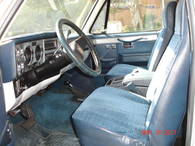 1983 Blue/White Chevrolet Blazer Convertible
