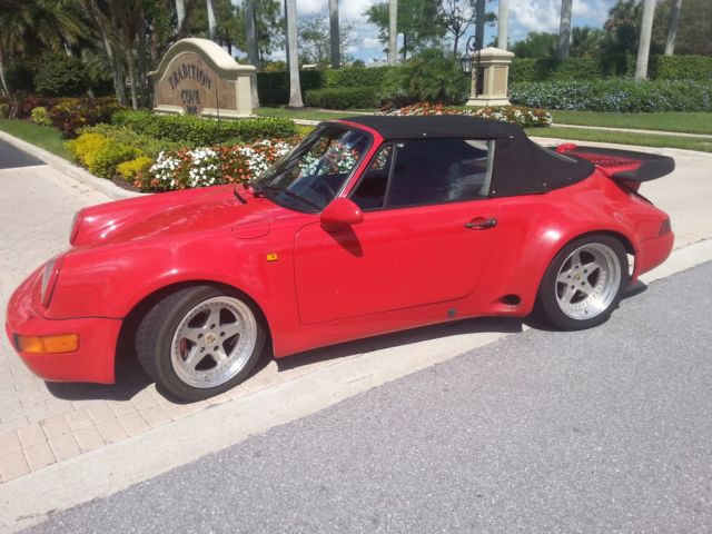 1983 Red Porsche 911 Convertible