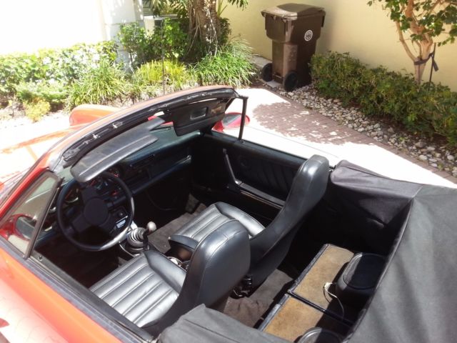 1983 Red Porsche 911 Convertible