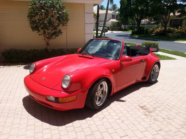 1983 Red Porsche 911 Convertible