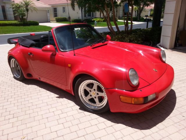 1983 Red Porsche 911 Convertible