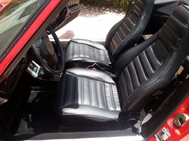 1983 Red Porsche 911 Convertible