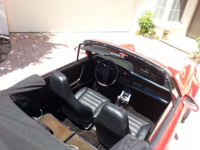 1983 Red Porsche 911 Convertible