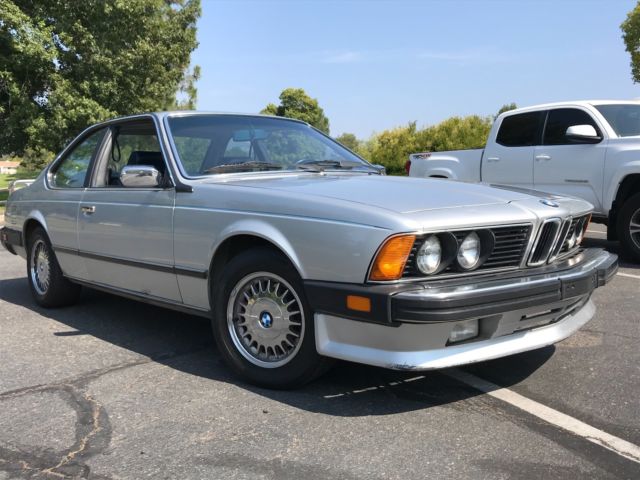 1983 Silver BMW 6-Series Coupe