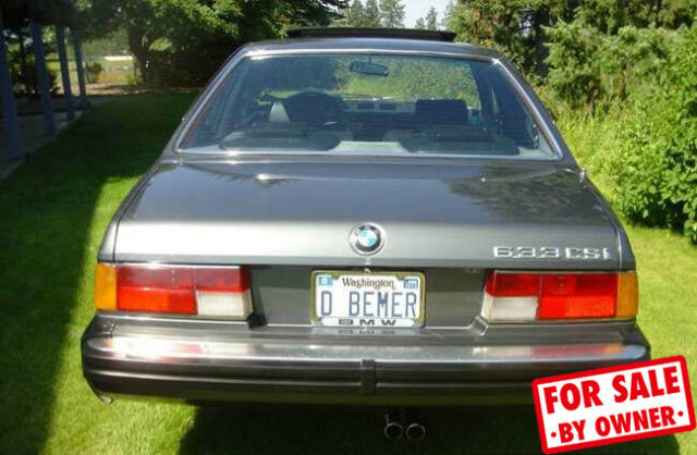 1983 Gray BMW 633Csi Coupe