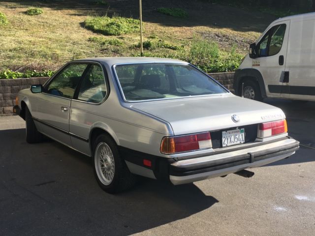 1983 Silver BMW 6-Series Coupe