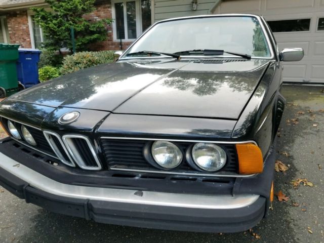 1983 Black BMW 6-Series Coupe