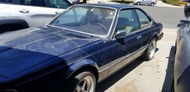 1983 Blue BMW 6-Series Coupe