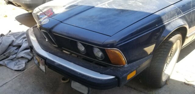 1983 Blue BMW 6-Series Coupe