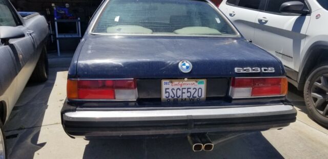 1983 Blue BMW 6-Series Coupe