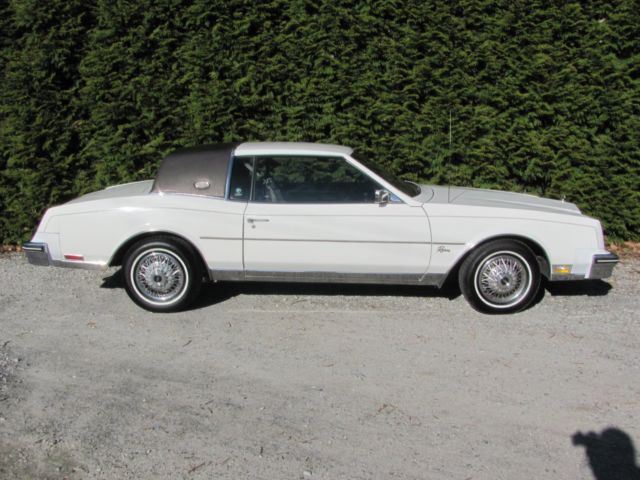1983 White Buick Riviera Coupe