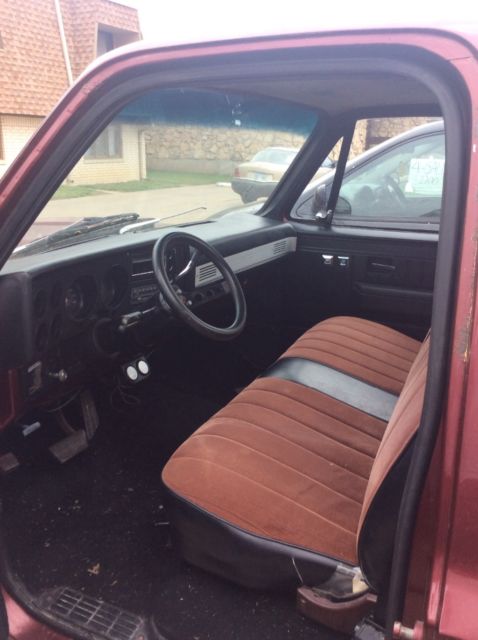 1983 Burgundy Chevrolet C-10 Standard Cab Pickup