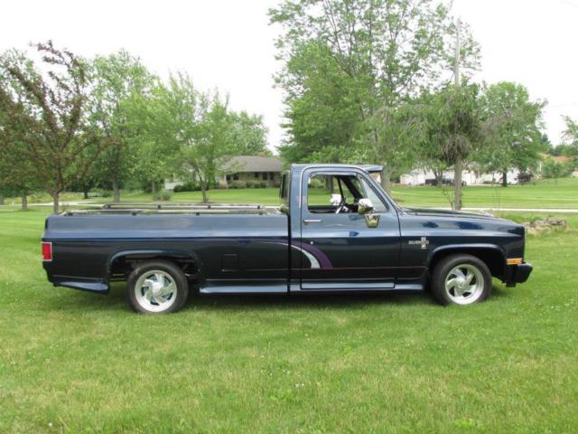 1983 Black Sapphire Metallic with Blue Pearl Chevrolet Silverado 1500 8 foot bed