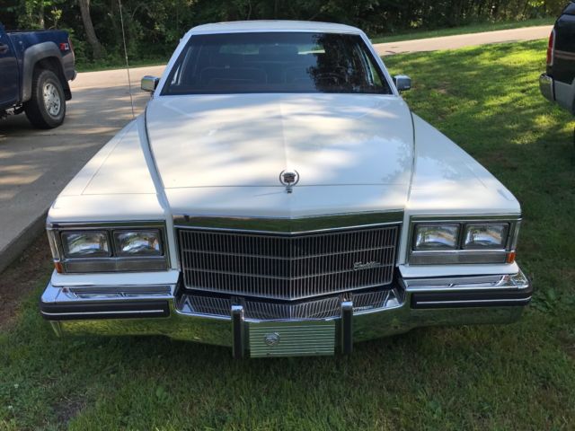 1983 White Cadillac Fleetwood Sedan