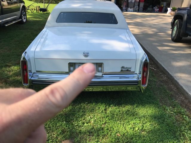 1983 White Cadillac Fleetwood Sedan