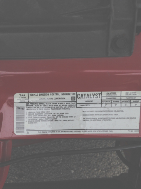 1983 Red Chevrolet Camaro Coupe