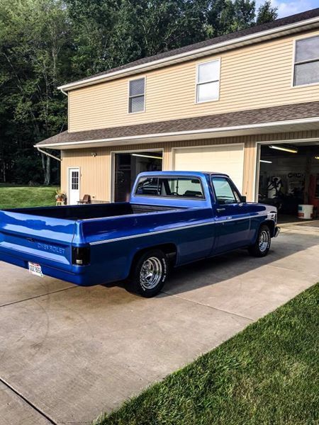 1983 Blue Chevrolet C-10 Standard Cab Pickup