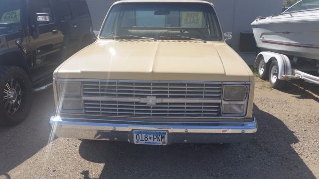 1983 Yellow Chevrolet C-10 Standard Cab Pickup