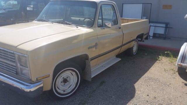 1983 Yellow Chevrolet C-10 Standard Cab Pickup