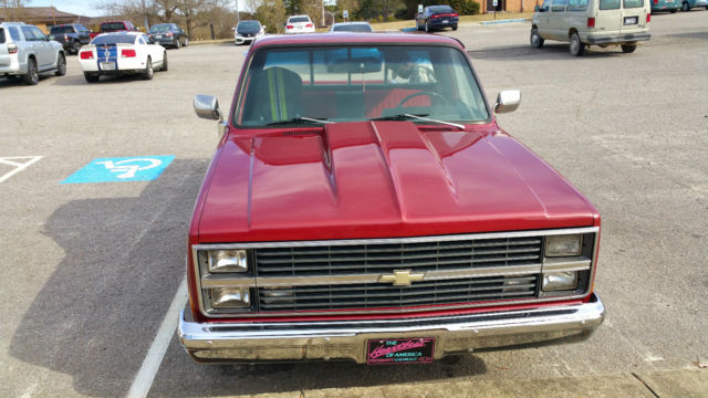 1983 Burgundy Chevrolet C-10 Standard Cab Pickup