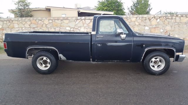 1983 Black Chevrolet C-10 Cab & Chassis