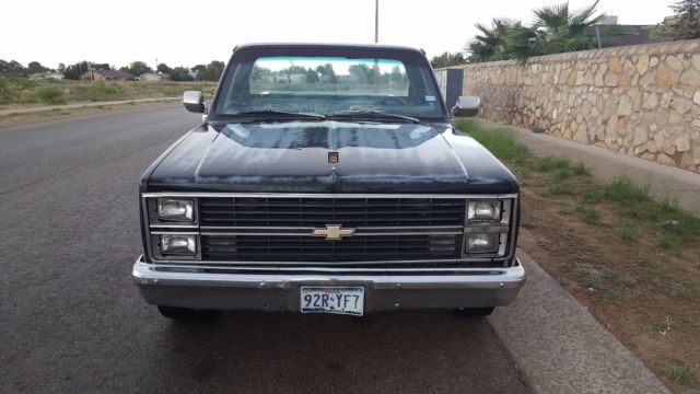 1983 Black Chevrolet C-10 Cab & Chassis