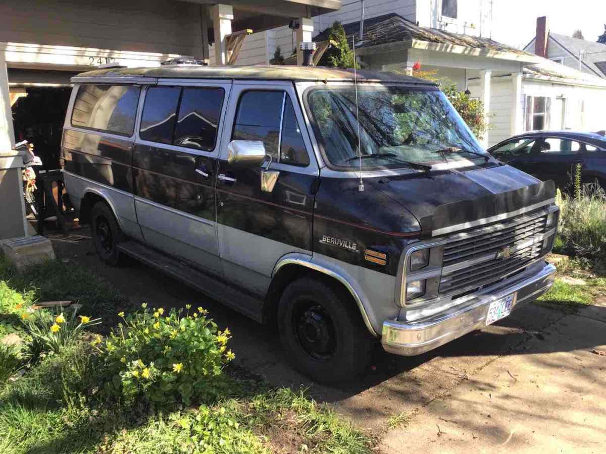 1983 Black Chevrolet G20 Van
