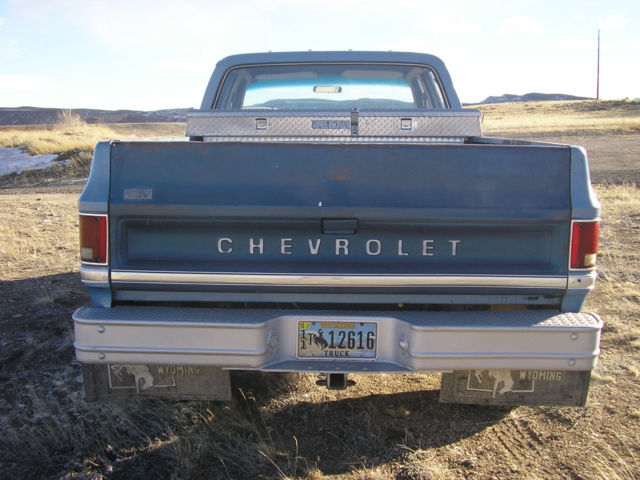 1983 Blue Chevrolet C/K Pickup 3500 Crew Cab Pickup