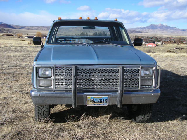 1983 Blue Chevrolet C/K Pickup 3500 Crew Cab Pickup
