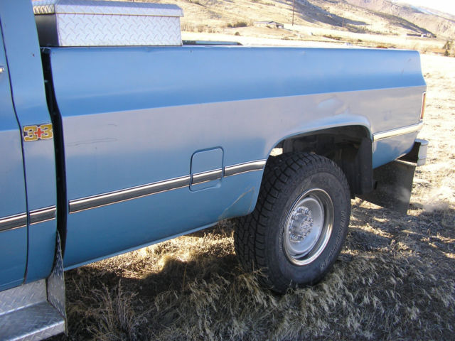 1983 Blue Chevrolet C/K Pickup 3500 Crew Cab Pickup