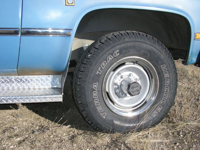 1983 Blue Chevrolet C/K Pickup 3500 Crew Cab Pickup