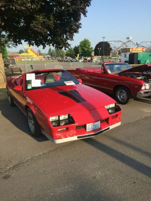 1983 Red Chevrolet Camaro Convertible