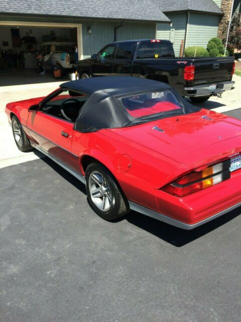 1983 Red Chevrolet Camaro Convertible