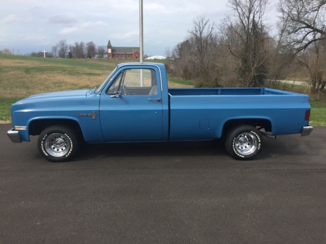 1983 Blue Chevrolet C-10 Standard Cab Pickup