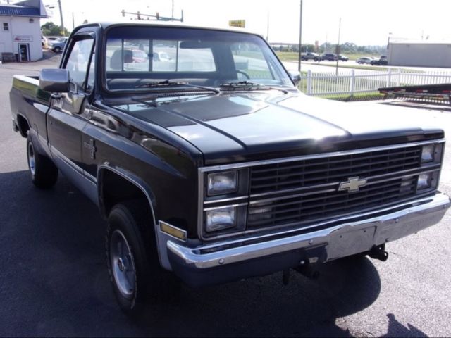 1983 Black Chevrolet C-10 Standard Cab Pickup