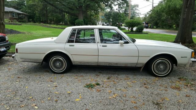 1983 White Chevrolet Caprice Sedan