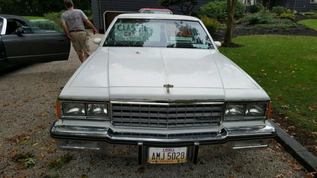 1983 White Chevrolet Caprice Sedan