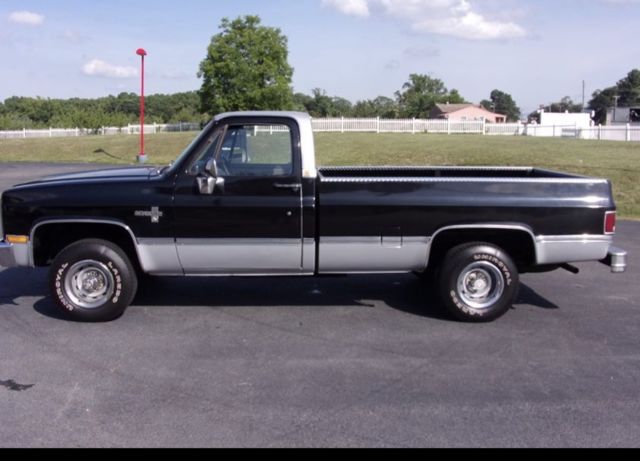 1983 Black Chevrolet C/K Pickup 1500 Standard Cab Pickup
