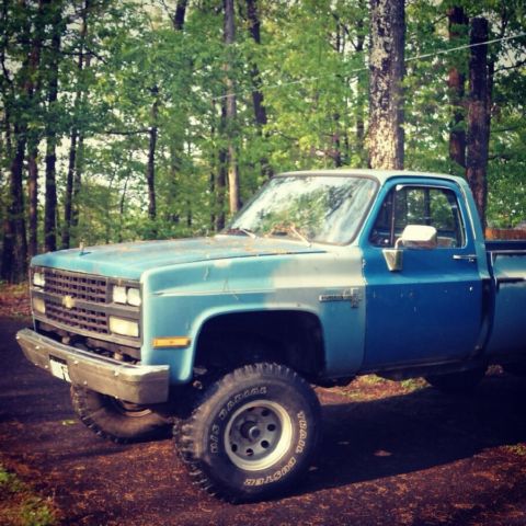 1983 Blue Chevrolet C-10 Crew Cab Pickup