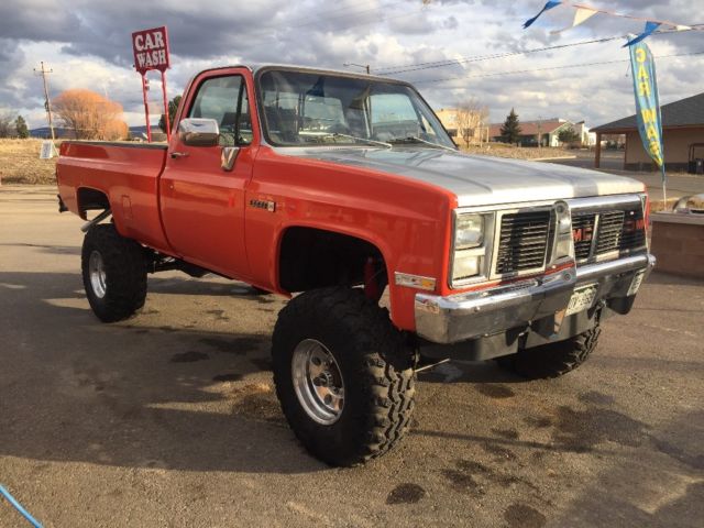 1983 Competition orange and factory silver Chevrolet Other Pickups Standard cab 8 ft bed