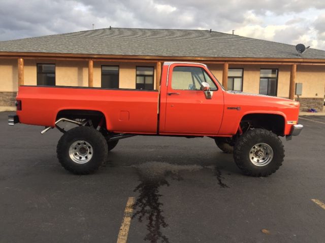 1983 Competition orange and factory silver Chevrolet Other Pickups Standard cab 8 ft bed