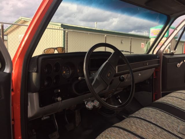 1983 Competition orange and factory silver Chevrolet Other Pickups Standard cab 8 ft bed