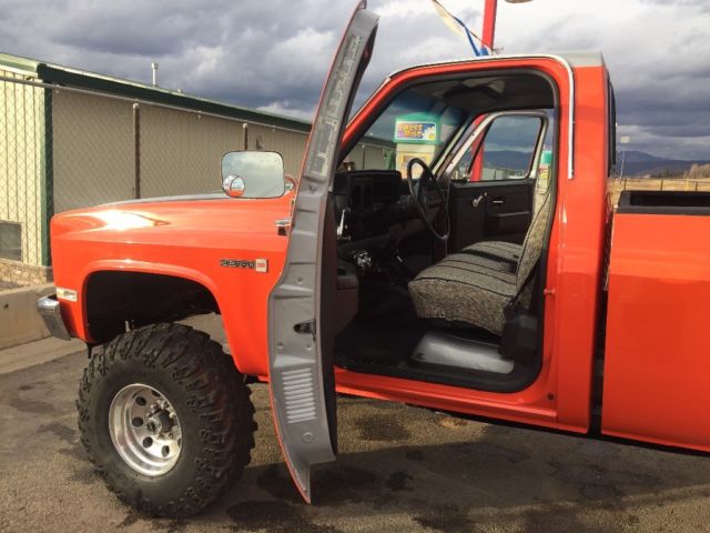 1983 Competition orange and factory silver Chevrolet Other Pickups Standard cab 8 ft bed