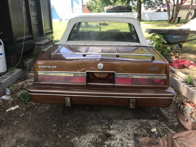 1983 Brown Chrysler LeBaron Convertible