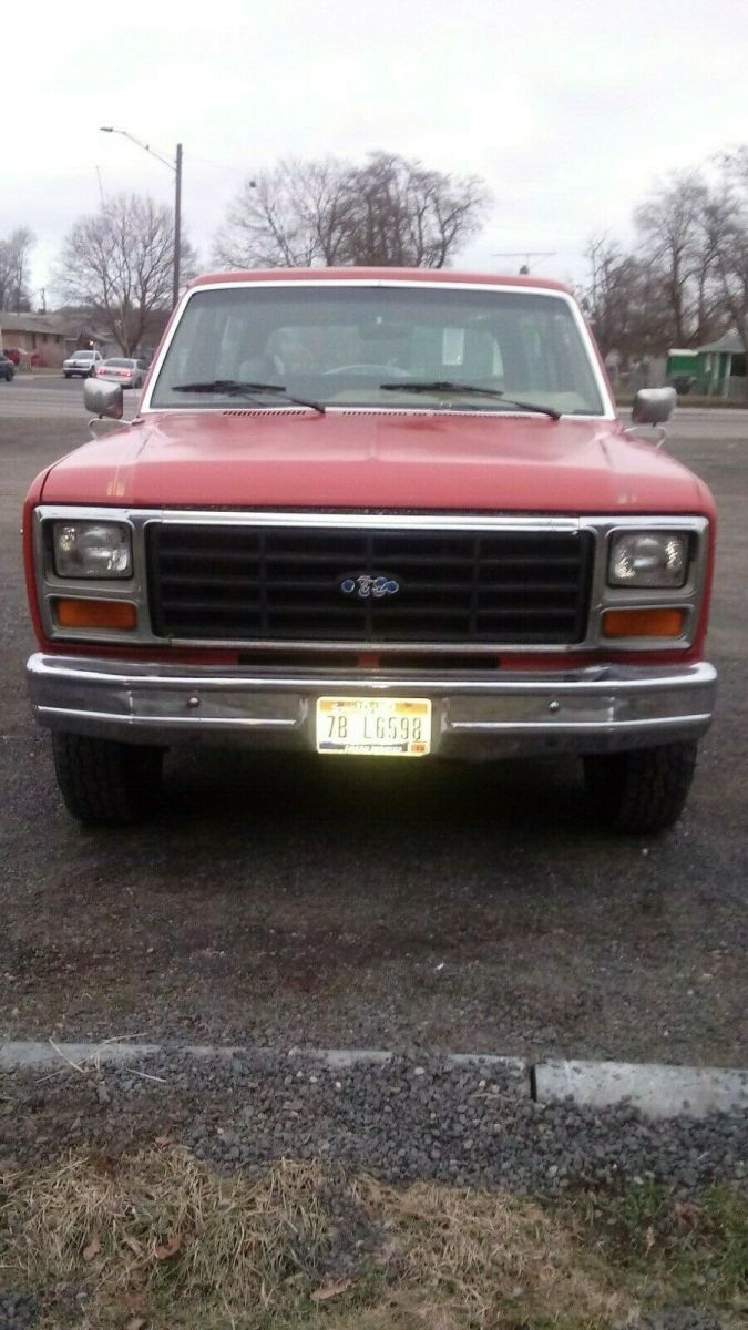 1983 Orange Ford Bronco SUV