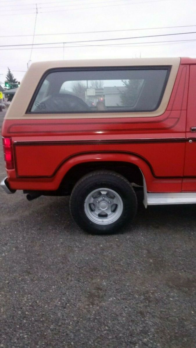 1983 Orange Ford Bronco SUV