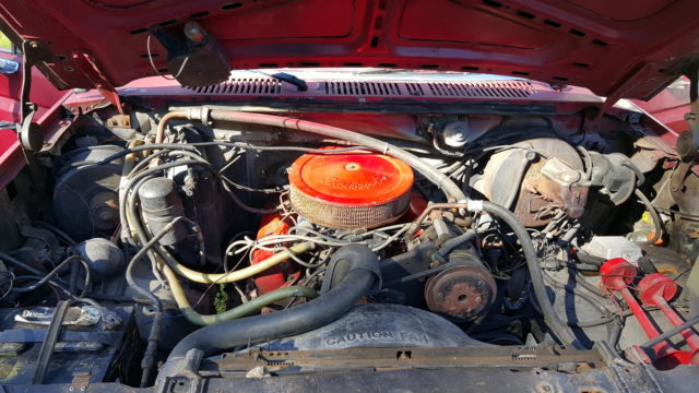 1983 Red Ford Bronco SUV